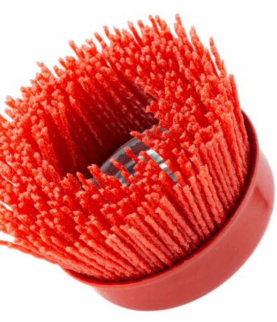 Щітка абразивна чашешна нейлонова 75мм М14*2 WERK 104920