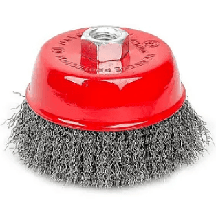 Щітка торцева із рифленох проволки 85мм М14 WERK 40379
