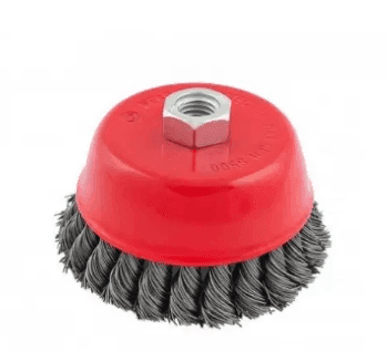 Щітка торцева із плетеної проволки 85мм М14 WERK 40384