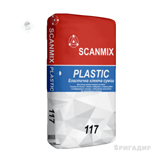 Клей  117 еластичний SCANMIX PLASTIC FLEXIBLE  25 кг