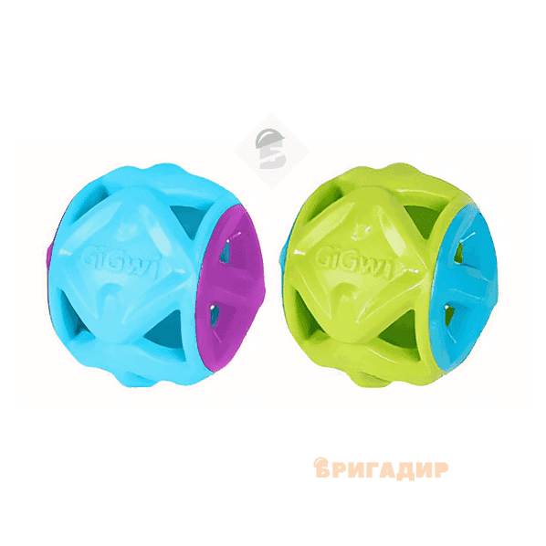 2348 Іграшка для собак М'яч GiGwi Basic, блакитний, гума, 9 см