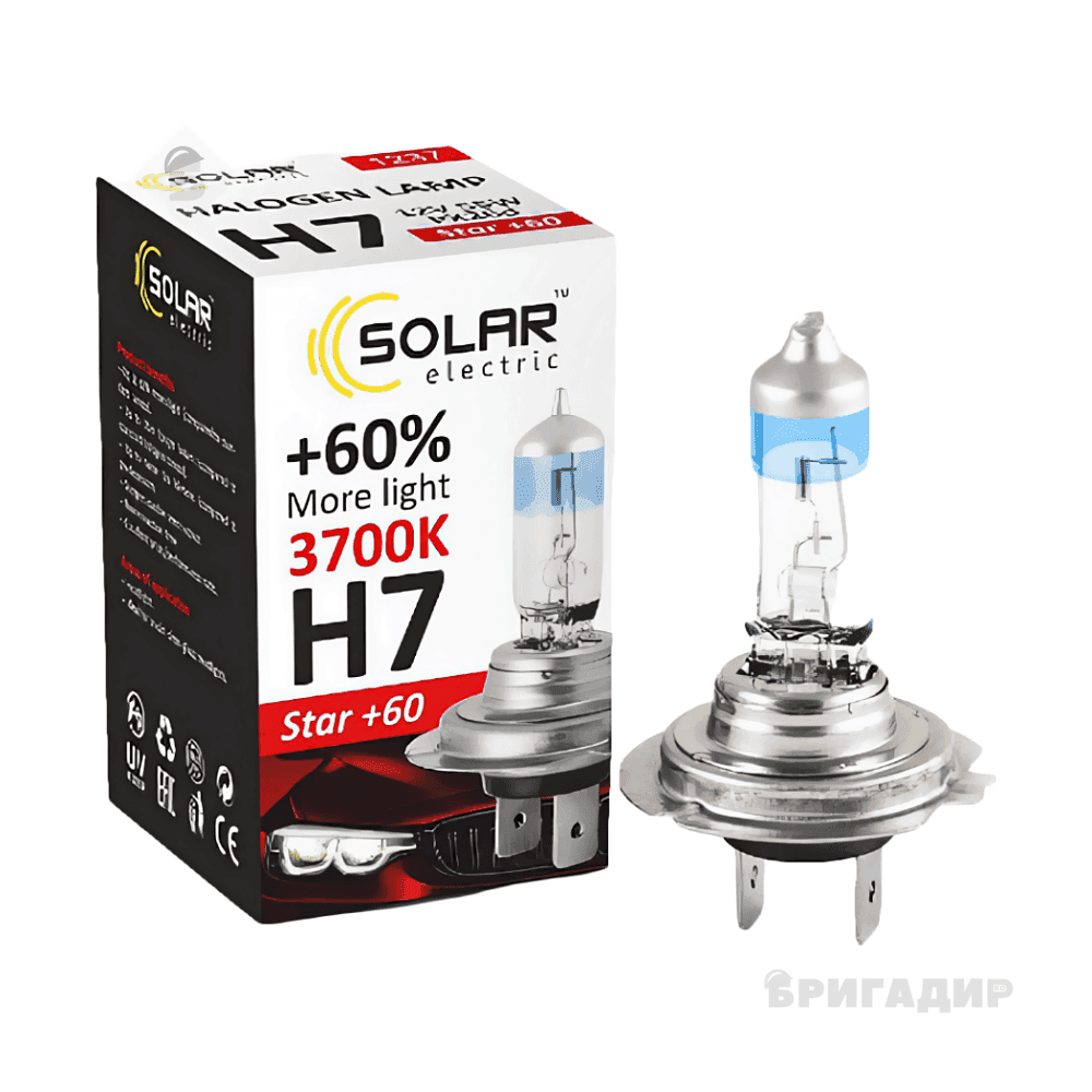 Лампочка SOLAR H7 12V 55W