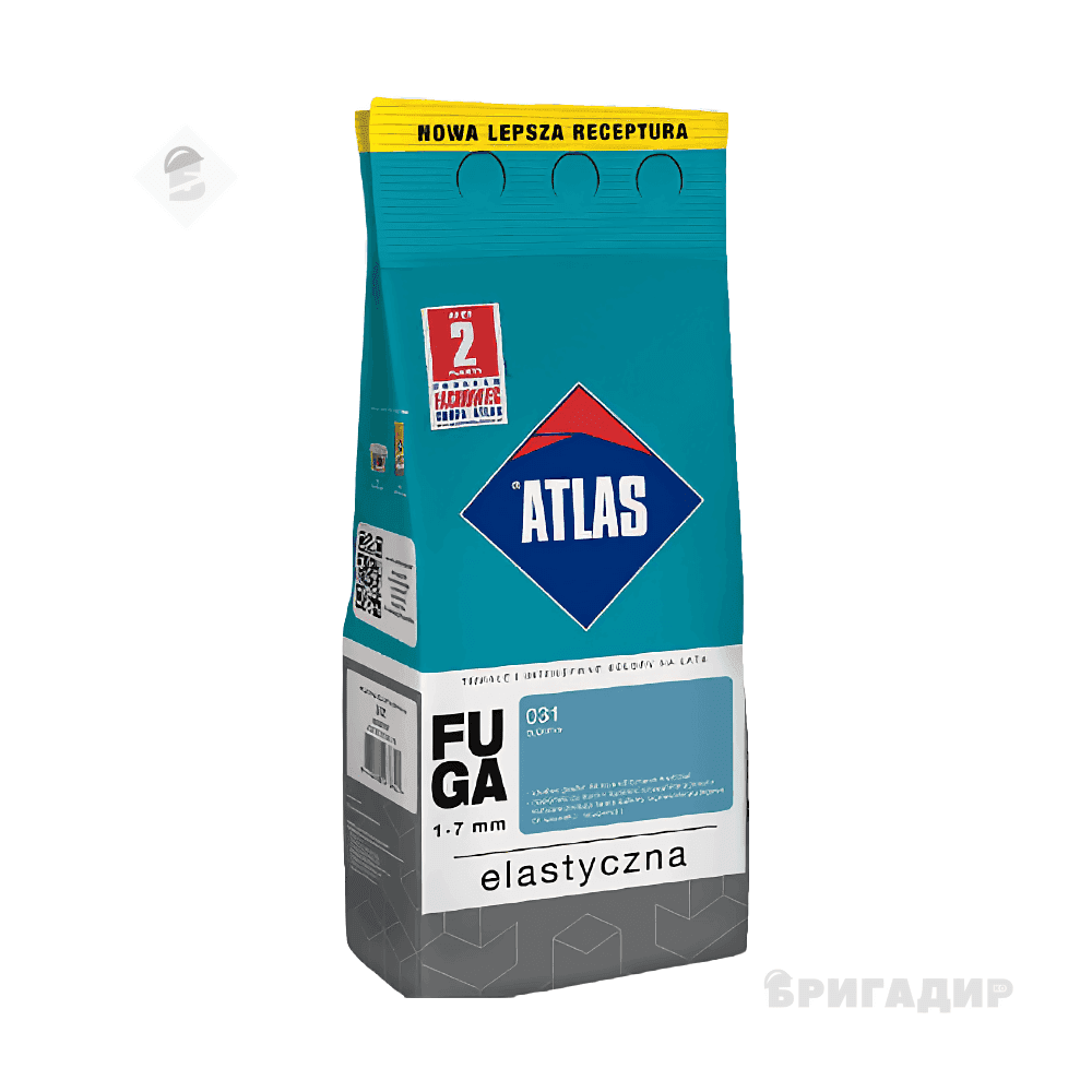 Затирка Elastyczna (1-7 мм) ATLAS 035 сіра 2 кг