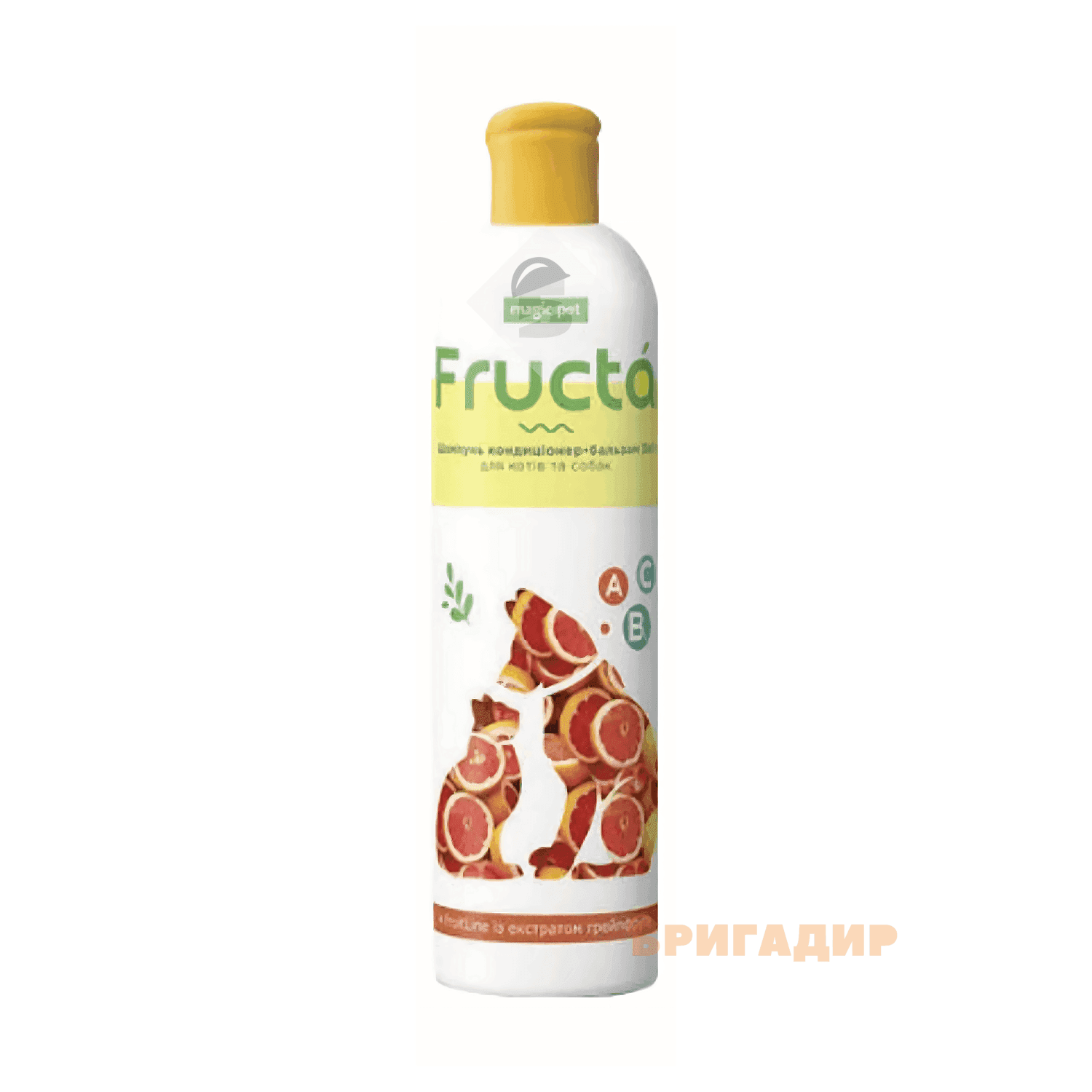 Fruit line Шампунь кондиціонер-бальзам 3в1 д/котів, собак Грейпфрутовий, 220мл