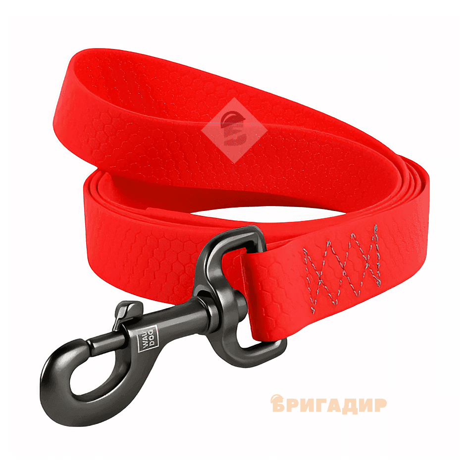 27223 Повідець WAUDOG Waterproof, водостійкий( ш. 25мм, д. 183см) червоний