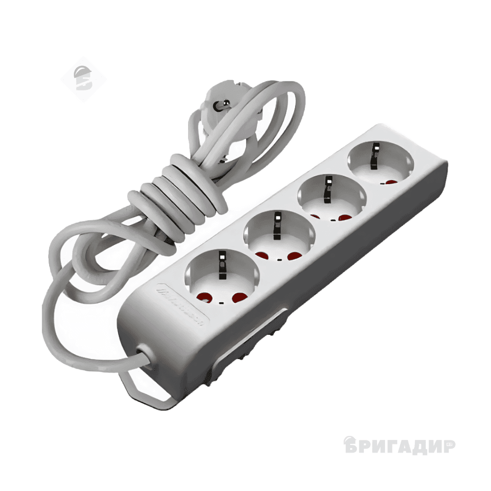 Подовжувач 4р/5м білий Neomax NX500405