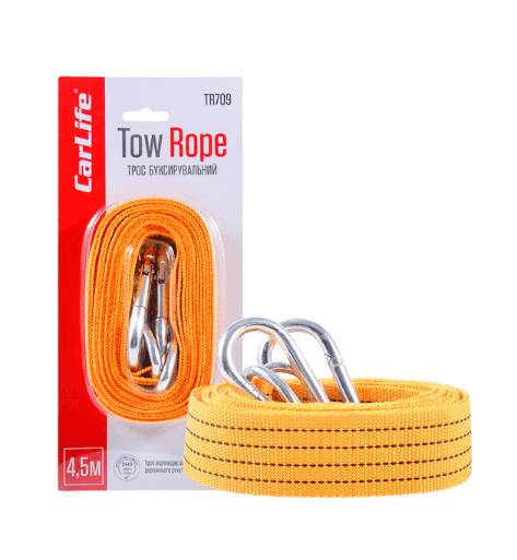 Трос стрічковий, карабін  3т, 4,5м., блістер TR709