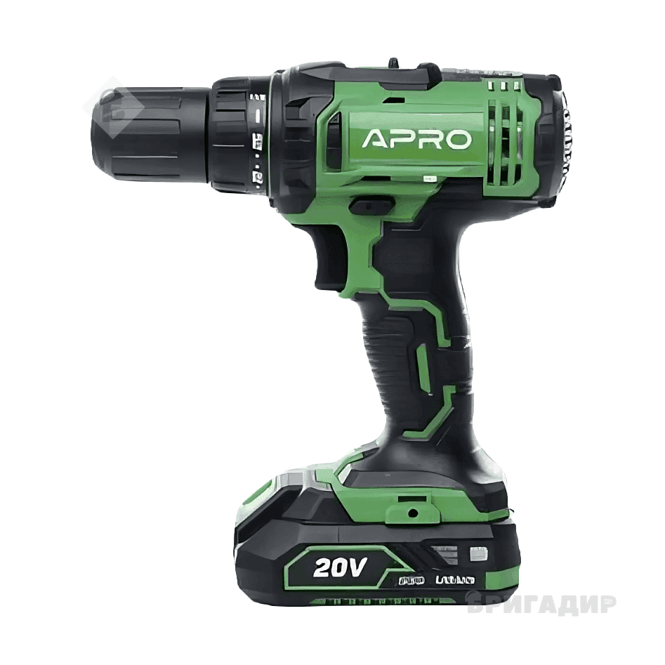 895030 Акумуляторний шуруповерт APRO в кейсі 20В