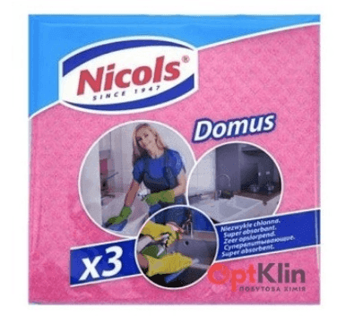 Ганчірка вологопоглинаюча NIKOLS DOMUS 3шт