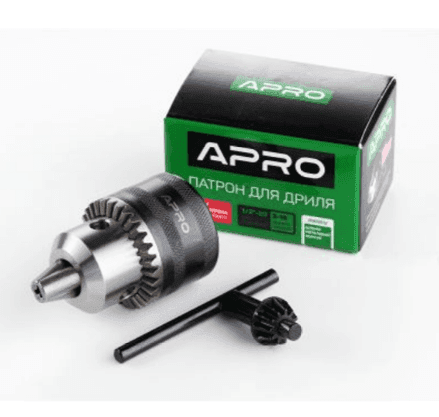 Патрон для дрелі APRO з ключом 1/2-20 3-16мм 898902