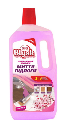 SUPER BLYSK Універсальний засіб для миття підлоги квітковий 1,5л 51554