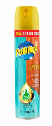 Поліроль для меблів 5в1 Polilux Aloe аерозоль 300мл