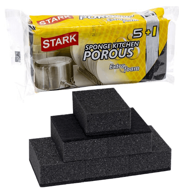 Губка для миття посуду крупнопориста STARK 5+1