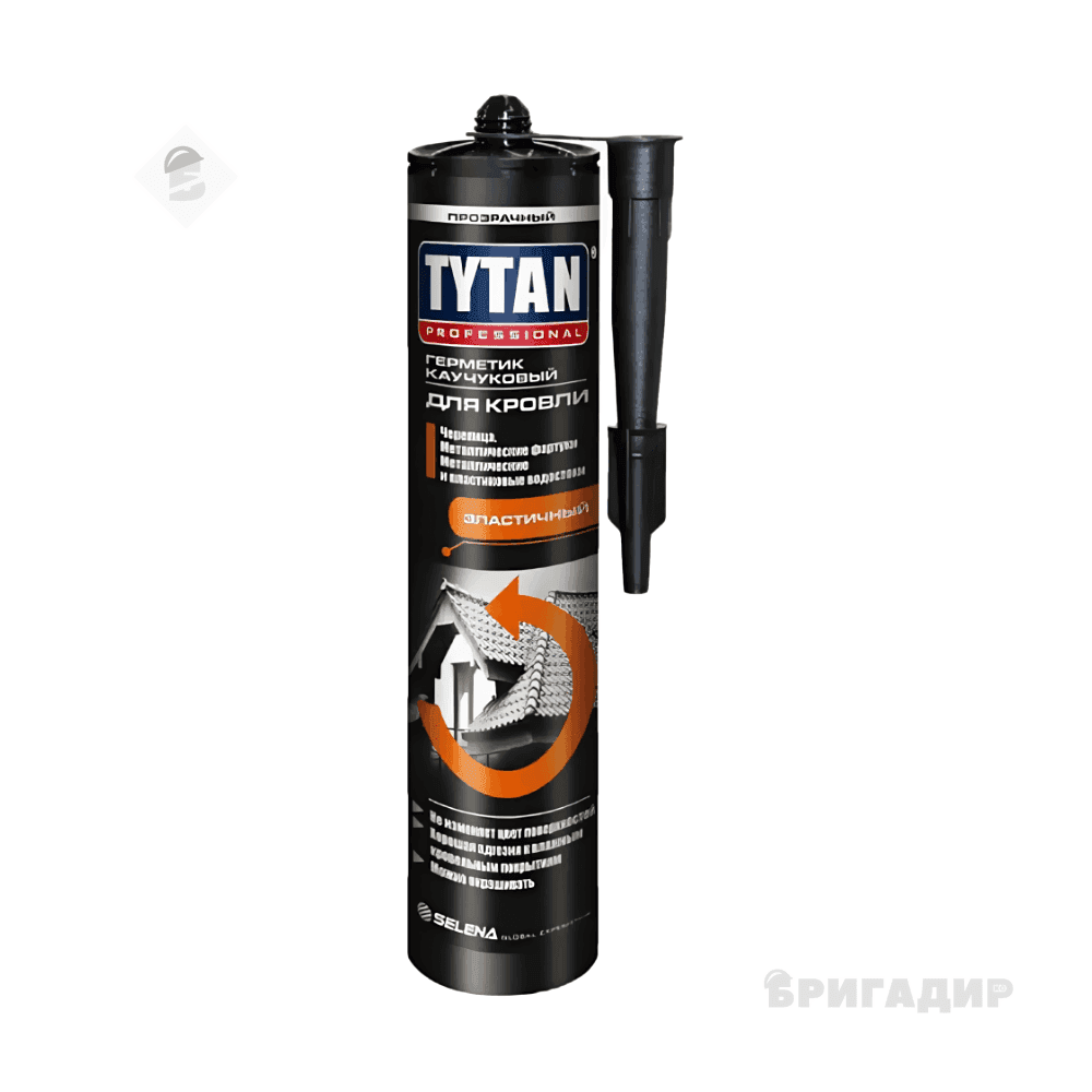 Герметик каучуковий кровельний Tytan (310мл) чорний