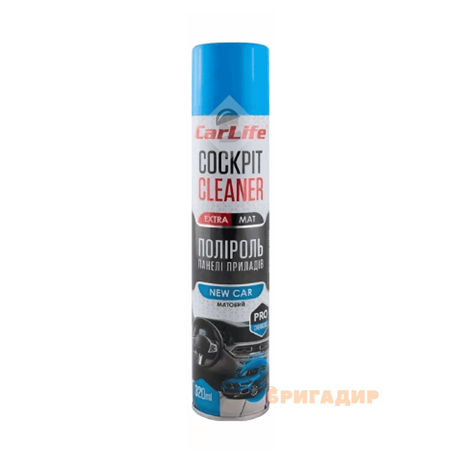 Поліроль для панелі приладів CarLife Cockpit Cleaner EXTRA MAT Нова машина, 750мл CF774
