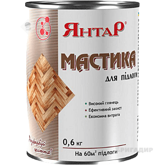 Мастика для підлого Янтар оранжева