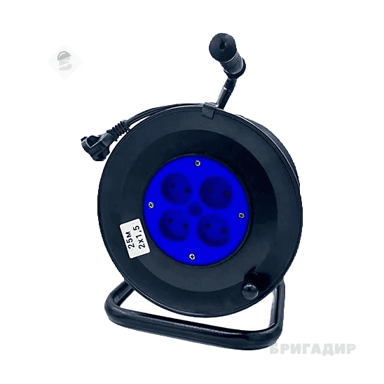 ІХ ПОДОВЖУВАЧ НА КАТУШЦІ 2*1,5 25М З ТЕРМОЗАХИСТОМ "СВЕТОПРИБОР"