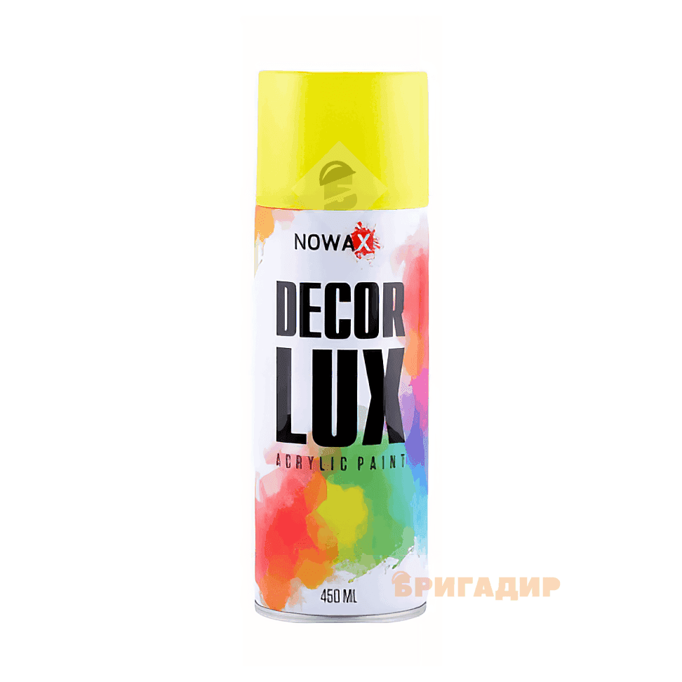 Фарба флуоресцентна Spray 450ml жовтий NX48045