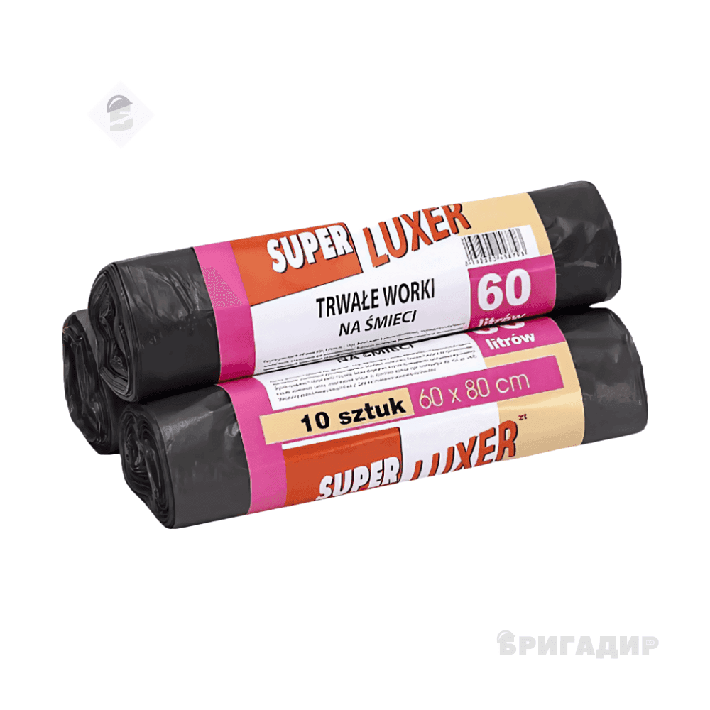 Пакет для сміття 60*80 60л 10 штSuper Luxe PACK