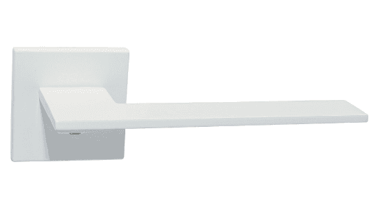 Ручка TM RB Q 01.50 MW/мат білий (КВАДРАТНА розета SLIM товщ. 6 мм), штука