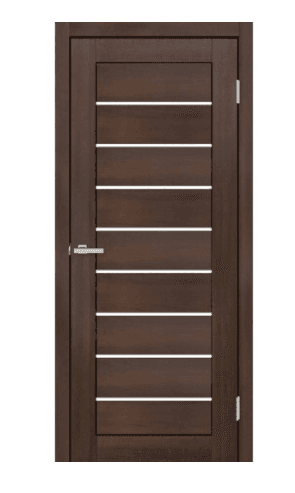 Дверне полотно ПВХ TM DOORS С018G (сатин) (дуб бордо) 80