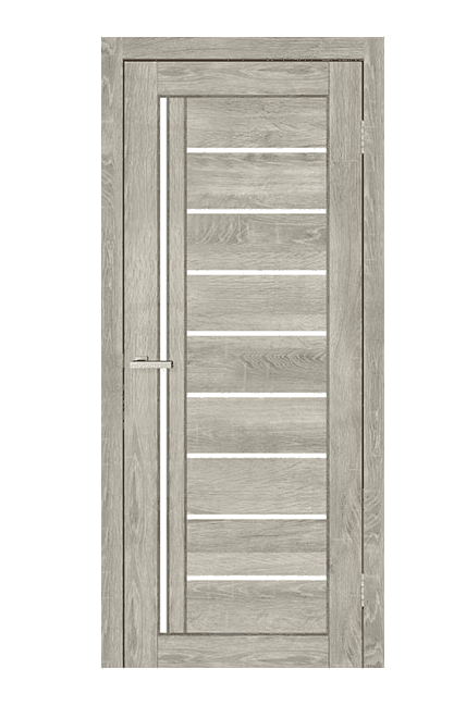 Дверне полотно EKO TM DOORS С067G (сатин) (дуб димчатий) 80