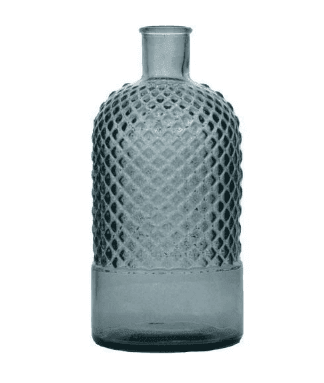 Ваза SAN MIGUEL RETRO DIAMANTE вис. 22 см,світло-сірий