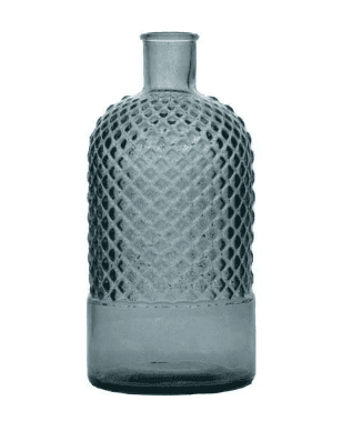 Ваза SAN MIGUEL RETRO DIAMANTE вис. 28 см,світло-сірий