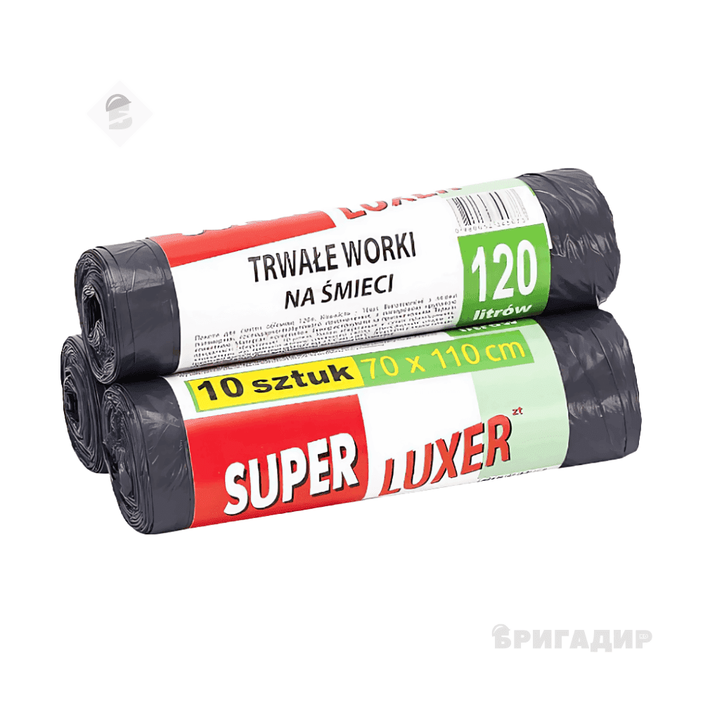 Пакет для сміття 70*110 120л 10шт штук Super Luxs/PACK/