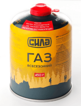 Газ бутан Сила в балоні для кемпінгу 450г. (Корея)