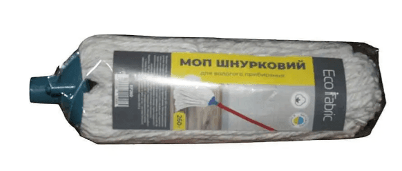 Моп шнурковий для вологого прибирання 260г(70%бавовна,30%поліестер) преміум