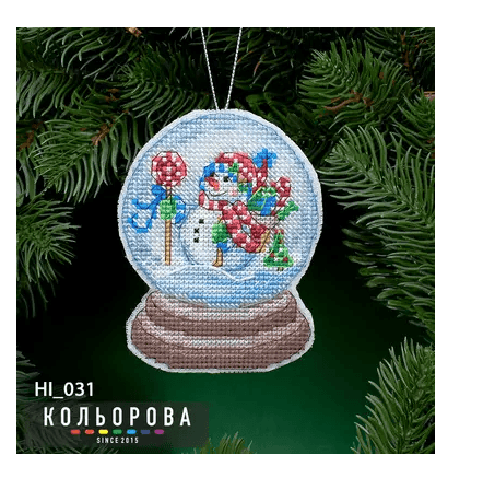 Ялинкова іграшка "Снігова куля"