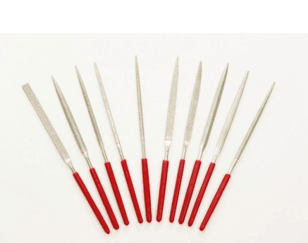 НАДФІЛІ АЛМАЗНІ 10ШТ РІЗНОЇ ФОРМИ 160Х4ММ LS-47