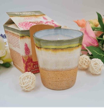 Свічка в стакані із запахом Verbena Patchouli and Cedar 115г 30годин Польща