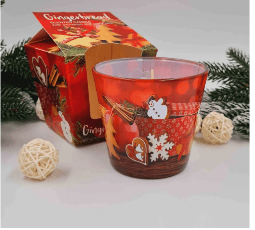 Свічка в стакані із запахом Apple Pie with Cinnamon 115г 30годин Польща