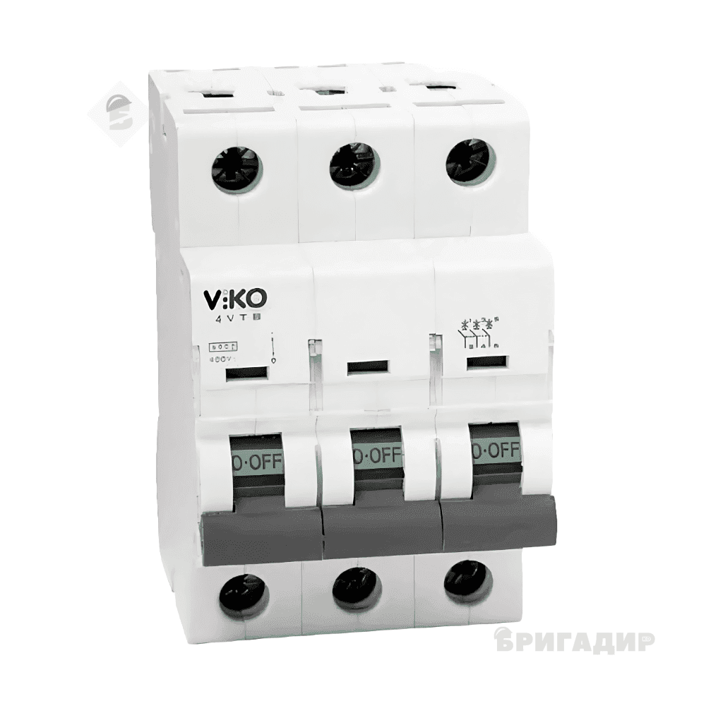 Автоматичний вимикач 3C 63А 4.5кА 230/400V Тип С ViKO