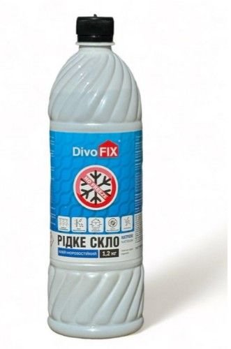 Клей силікатний рідке скло 1.2 кг