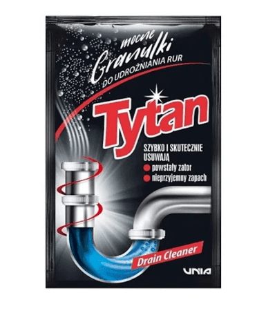 ГРАНУЛЬОВАНИЙ ЗАСІБ ДЛЯ ЧИЩЕННЯ ТРУБ TYTAN 40ГР 031602