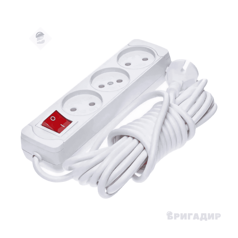 Продовжувач з/з, 3 гнізд, 3м, з вимикачем, 16А, Olimpia, Mutlusan 494464