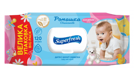 Волога сервертка 120шт Baby