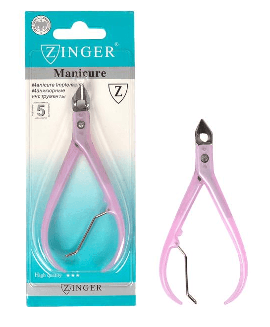 КУСАЧКИ МАНІКЮРНІ *Zinger Clasic* сталь кольорові 11 см х1-18