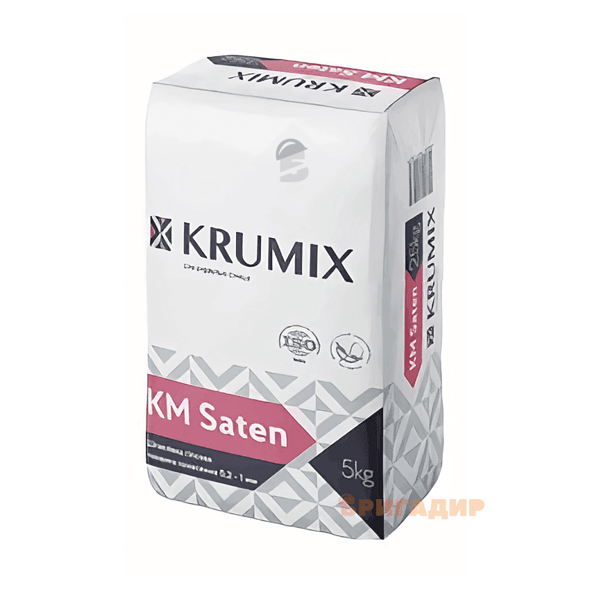 Шпаклівка гіпсова фінішна Saten Krumix 5кг(SatenGips)