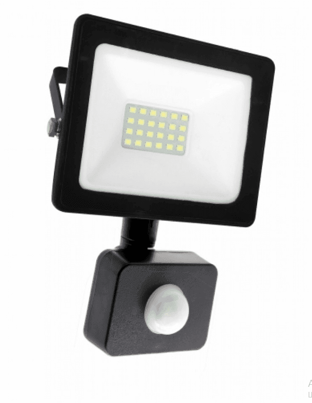 RH Прожектор SOFT LED 20W 100LM/W 6500K IP65 ЧОРН. З ДАТЧ РУХУ HN-191132