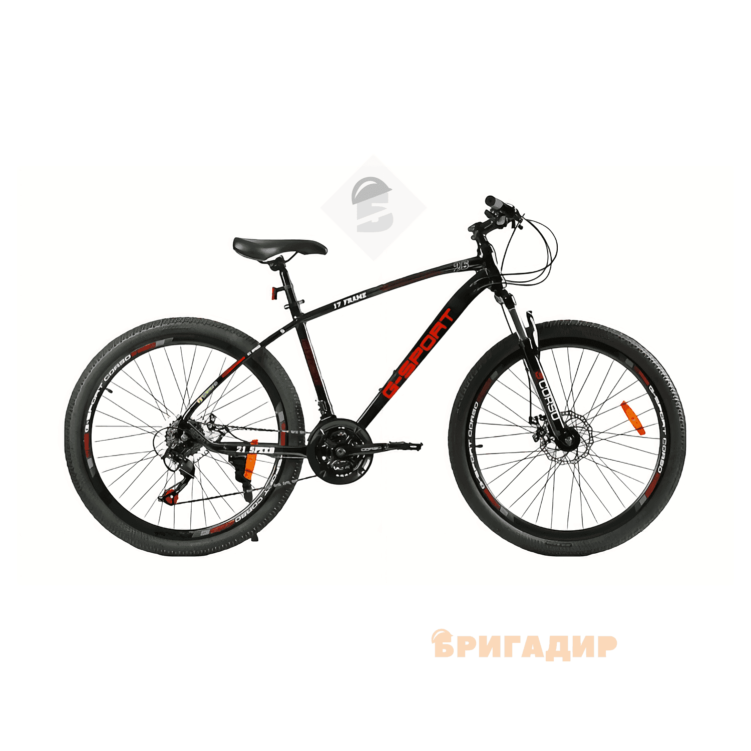 Велосипед 26 AL Corso "G-SPORT" G-26124 алюміній 17" (к-т Shimano репліка) чорно-червоний