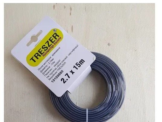 Жилка TRESZER квадрат 2.4мм 15м