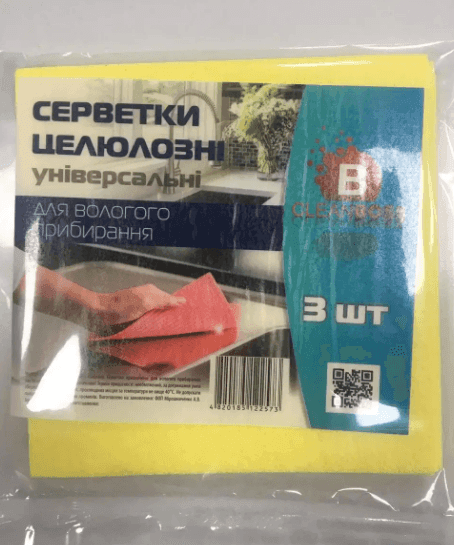 Ганчірка целюлоза 3(шт/уп)