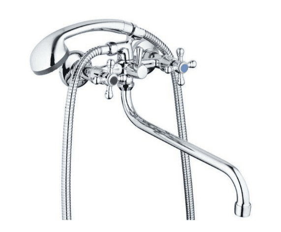 ЗМ11 Змішувач для ванни 1/2 хрест-кер  ZERIX DMX-A605