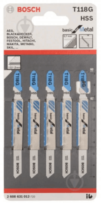 Пилка до електролобзика BOSH T118G