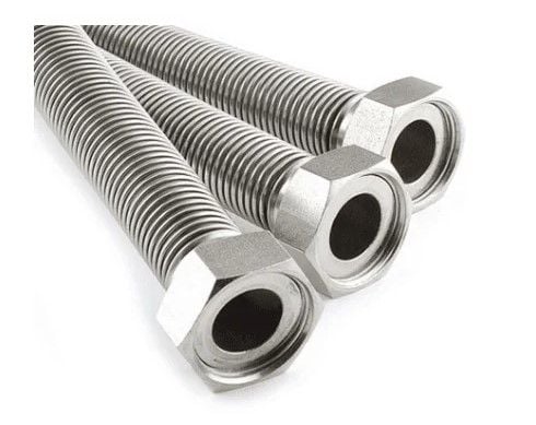 Водяний шланг GrosS нержавіюча гофротруба 1/2 штуцер 0,8м. (пара)