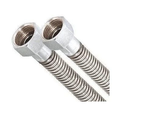 Водяний шланг GrosS нержавіюча гофротруба 1/2 штуцер 0,6м. (пара)